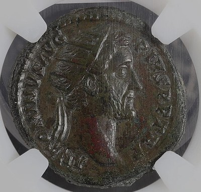 Antoninus Pius AE Dupondius Rome 145-161 AD Honos rx. Excellent Details