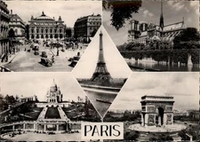 RPPC Paris France Views vintage postcard d531