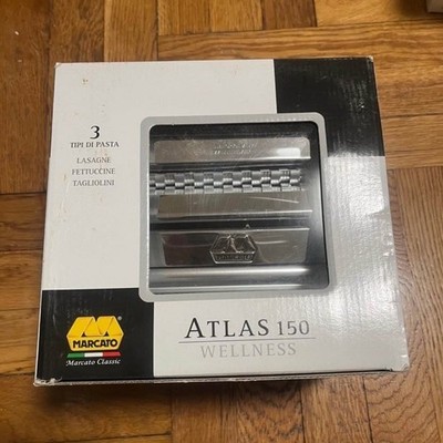Marcato Atlas 150 Wellness Manual Metal Silver Lasagne Fettuccine Tagliolini