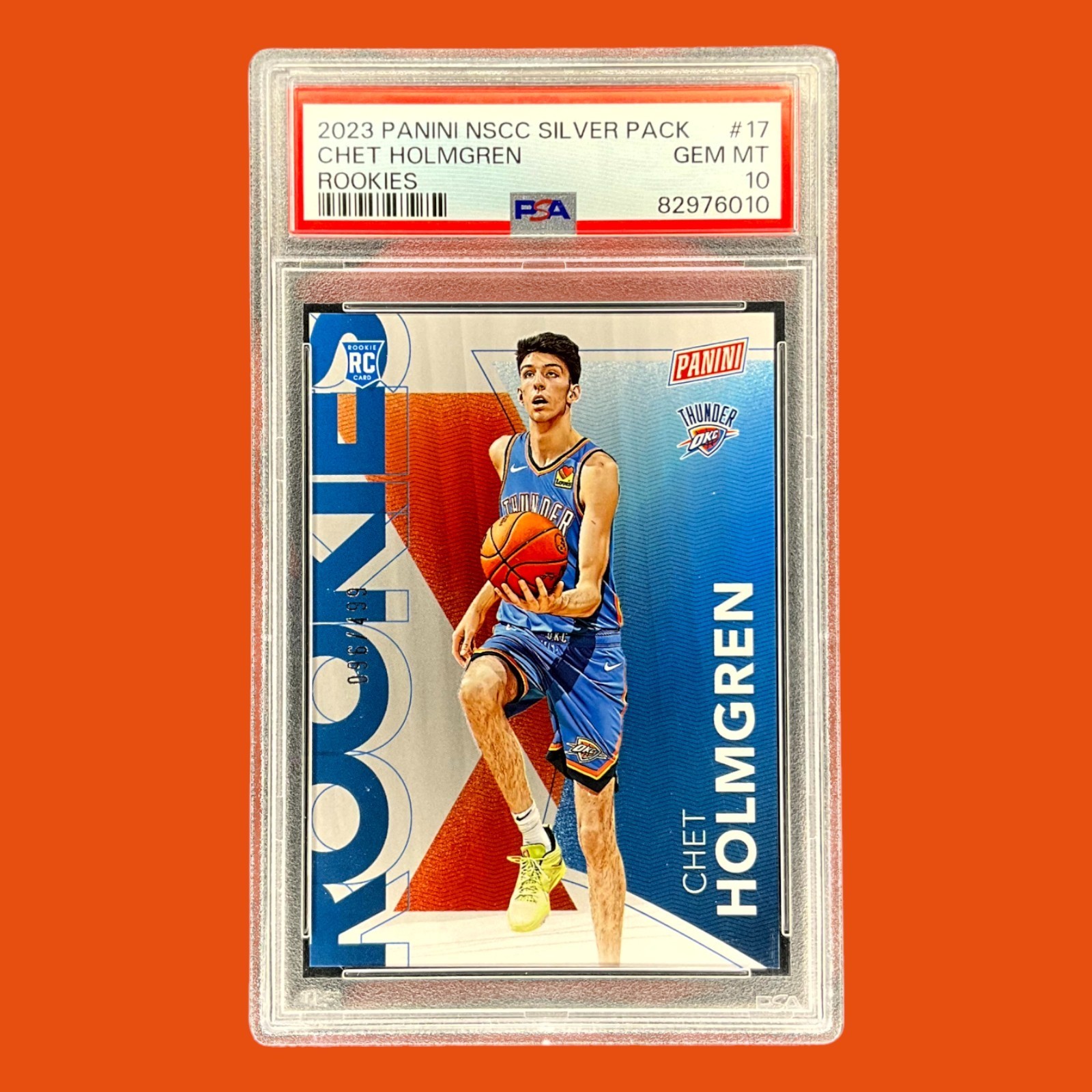 2023 Panini NSCC Silver Pack Chet Holmgren Rookies /499 PSA 10 GEM MINT POP 26
