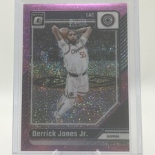 2024-25 Optic Basketball  #71 Derrick Jones Jr. Pink Glitter /275 Clippers