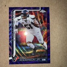 Will Anderson Jr. Purple Refractor /75 2025 Topps Chrome  Houston Texans No 121