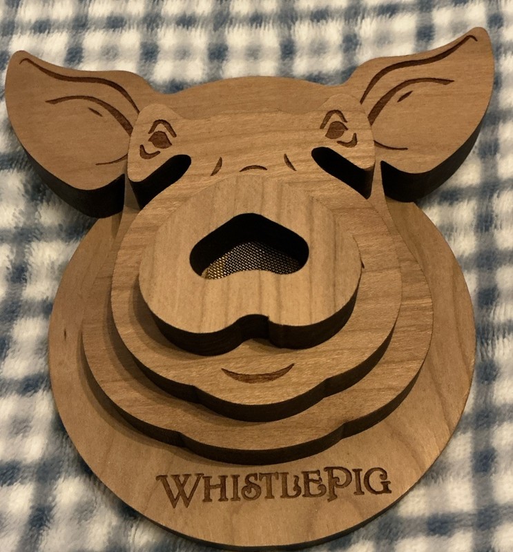 Whistlepig Smoke Topper for Whiskey Cocktails Wooden NWOT