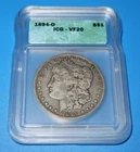 1894 New Orleans Morgan Silver Dollar, ICG-VF20