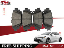 Rear Ceramic Disc Brake Pad Set for 2019-2025 Toyota Corolla Prius Prime