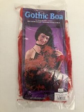 Red Gothic Boa Costume Accessory