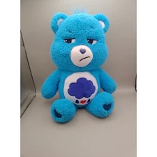 Care Bears 14" Grumpy Bear Plush 2020 Blue Rain Clouds, Basic Fun