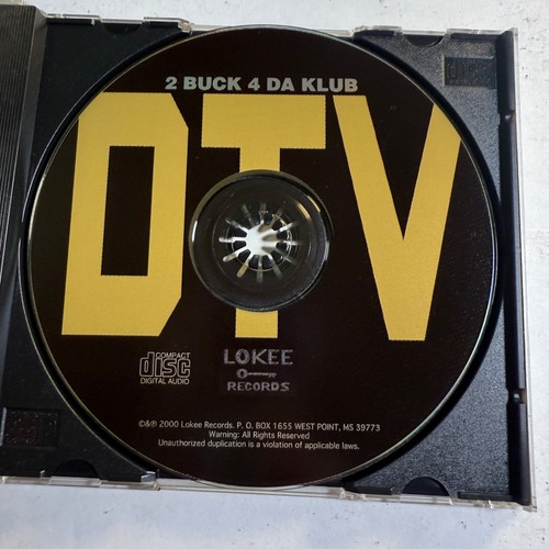 Deentown Villians – 2 Buck 4 Da Klub CD 2000 Lokee Records Gangsta Blac Big Bull - Picture 3 of 3