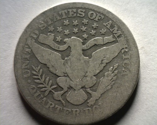 CUARTO DE DÓLAR BARBERO 1908 BUEN G BONITO MONEDA ORIGINAL BOBS MONEDAS ENVÍO RÁPIDO - Imagen 2 de 2