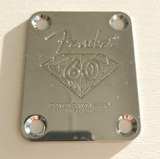 For Fender Stratocaster Telecaster Electric Guitar Neck Plate 60th Anniversary