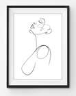One Line Prints Modern Wall Art Minimalist Design Fashion Stylish ...