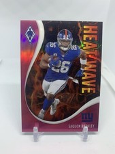 2021 Phoenix Football SAQUAN BARKLEY PINK Heat Wave /175 New York Giants Card