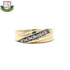 Men's 10KT Gold  Diamond Band, .18CTW PPJ046527 