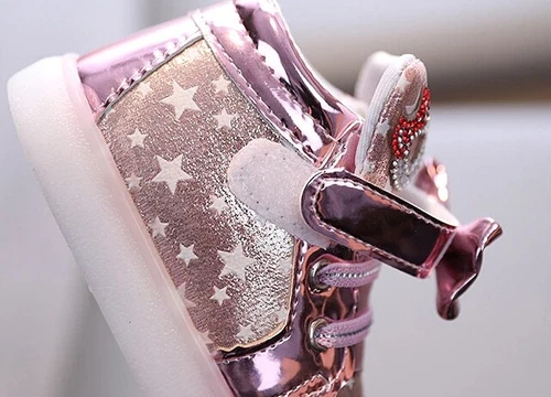 Scarpe bambina Minnie con luci LED luci lampeggianti eleganti Hot - Foto 6 di 6