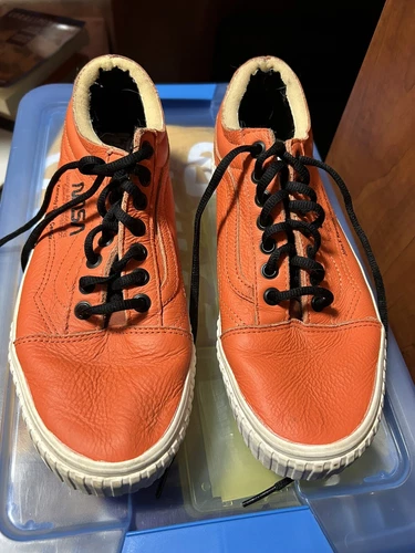 Vans Old Skool NASA Space Voyager Firecracker Orange Shoes Men 9.0 / Women 10.5