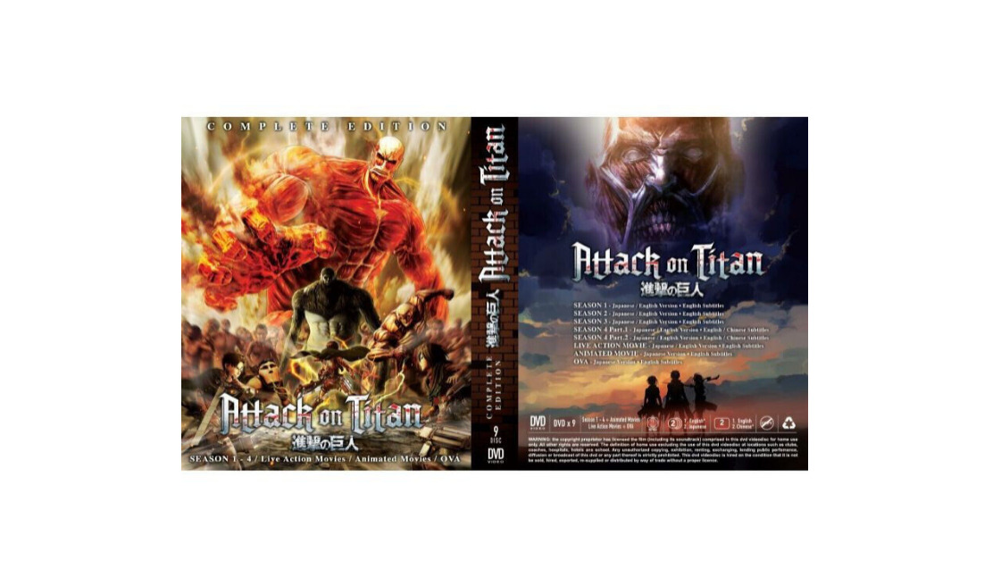 Anime DVD Attack On Titan The Final Season 4 Part 1 (1-16 End) English  Dubbed