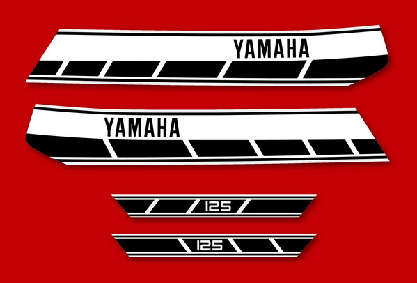 Stickers originaux Yamaha RD 125 1976 - Faites revivre le mythe de la RDX 125