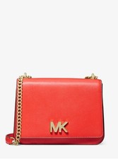 Michael Kors - Mott Large Two-Tone Leather Shoulder Bag MSRP 448 NWT