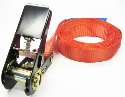 Spanngurt mit Ratsche rot 7 Meter LC400daN Zurrgurt Zurrgurten Ratschengurt