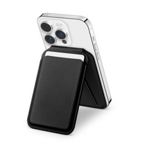 Satechi Magnetic Magsafe Wallet Series & Double Flap Stand, iPhone Wallet Black