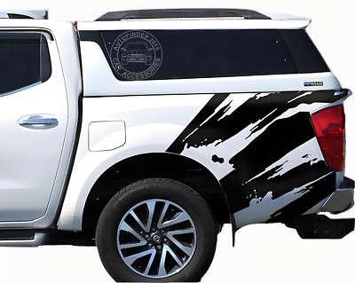 Mud Splash Stripe Graphics Car Sticker For Navara NP300 Pickup Trunk Side Decals