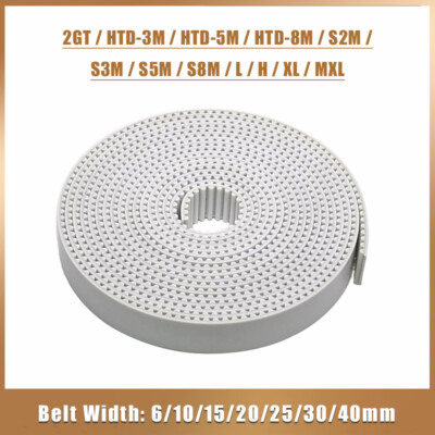 #ad Open ended Timing Belts White Polyurethane Built in Steel Wire Synchronous Belt $48.75