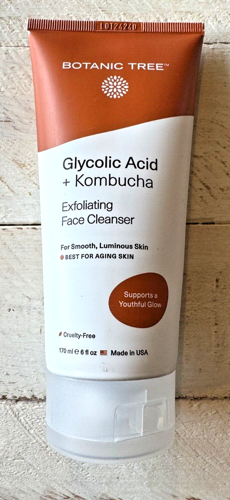 Botanic Tree Anti-Aging Face Wash with Kombucha & Glycolic Acid - 6oz
