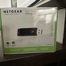 Netgear WNA1100 N150 Wireless USB WiFi Wireless UBS Adapter w/ Cradle
