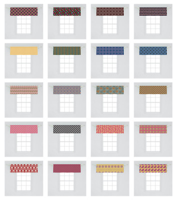 Ambesonne Ethnic Cultural Window Valance Curtain for Kitchen Bedroom in 2 Sizes