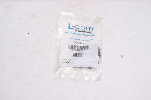 (10-Pk) L-Com USB Protective Cover for Type A Jacks ABS Black CAPUSB-A - 第 1/4 張圖片