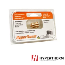 Genuine Hypertherm 220816  85A Nozzle 5 pack of Powermax 85/105/HRT/MRT
