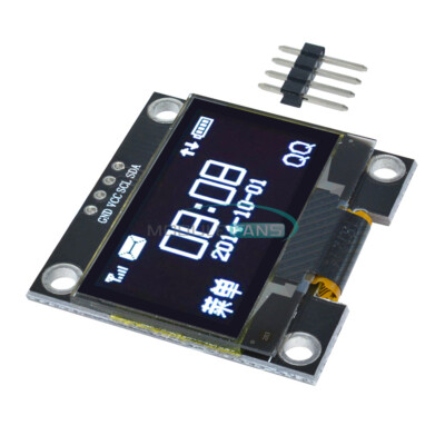1,3'' 4PIN Weiß OLED LCD Display Modul IIC I2C Interface 128x64 für Arduino