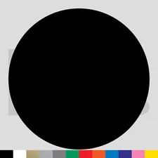 Circle Vinyl Die Cut Decal Sticker - Shape Round Dot Spot Moon