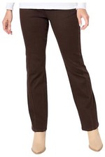 Belle by Kim Gravel Women's Twill Forward Boot Cut Jean Walnut