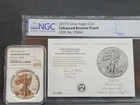 2019 S 1 oz American Silver Eagle Enhanced Reverse Proof $1 NGC PF69  coa #25666