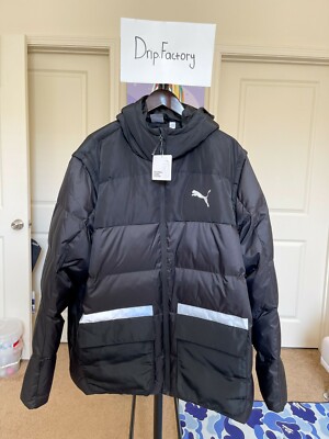 Puma Waterproof Puffer Jacket Mens Size XXL