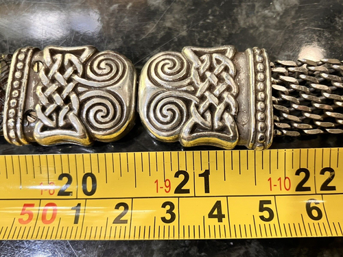 Vintage Brighton Leather Belt Reversible Black Brown Celtic Knot Sz Small Boho - Picture 16 of 19