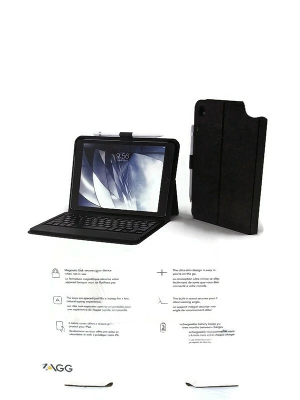 Funda tipo folio para tablet ZAGG Messenger y teclado Bluetooth para Apple iPad 9,7 pulgadas Foto 2 de 3