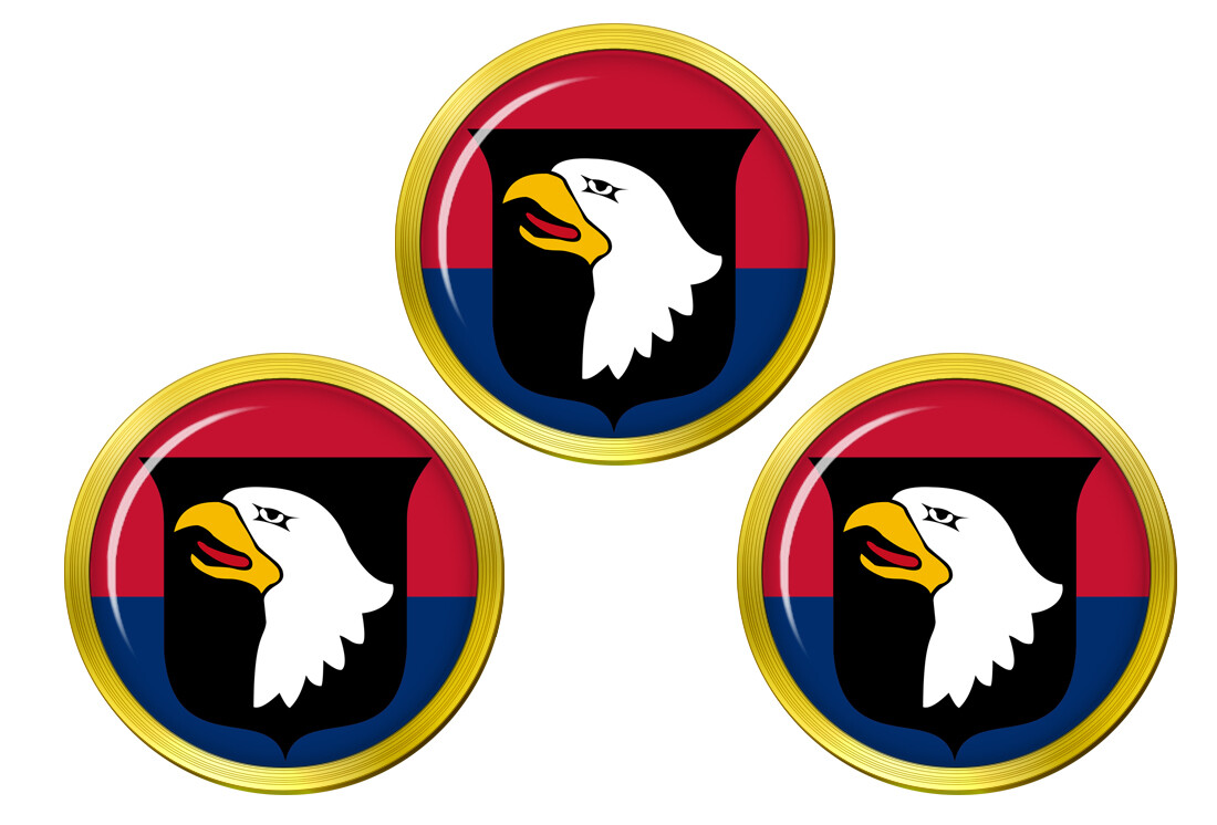 101st Airborne Division US Army Gold Ball Markers