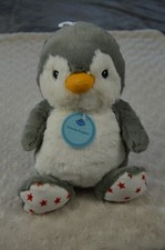 Cloud B Dreamy Hugginz Penguin Plush Stuffed Animal Toy Lovey Red Stars Gray