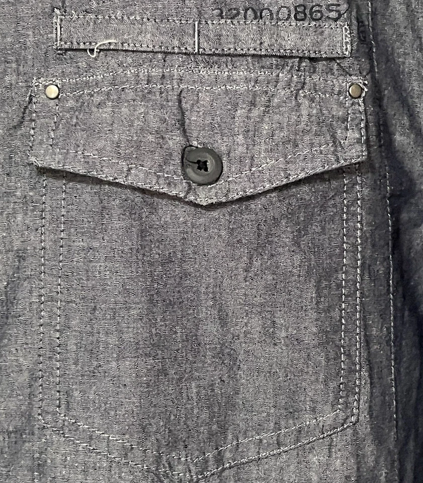 Ocean Current Men’s Blue Cotton SS Shirt Medium M - Image 3 of 4