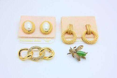 BRACCIALE VINTAGE Christian Dior arancione lucite cristallo swarovski scintillante - Foto 7 di 8