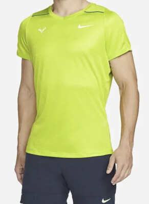 Men's M- Nike Rafa NADAL Challenger Crew Atomic Green DD8547