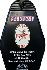 PUSSYCAT THEATER 1970s inspired keytag