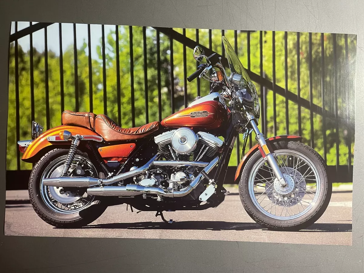 1985 Harley Davidson FXB Motorcycle Picture Print RARE Awesome