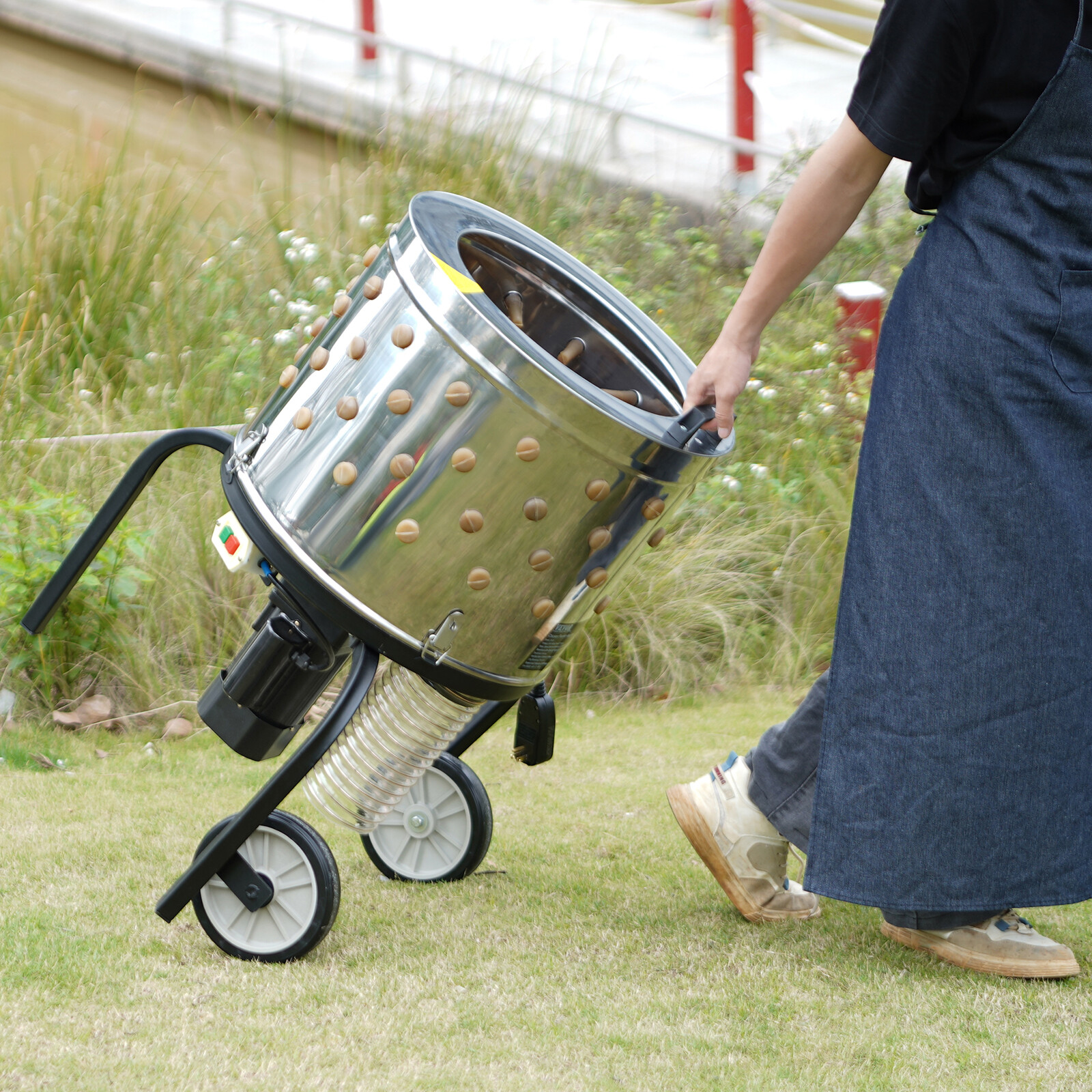 VEVOR Chicken Plucker Machine Feather Plucker Stainless Steel Drum