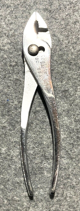 Vintage Xcelite 78C 8" Slip Joint Pliers Made in USA, Excellent Condition