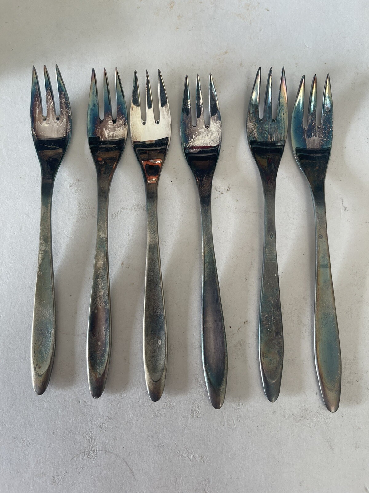 Lot Of 6. Vintage Berndorf Forks. 90/22.  With Box