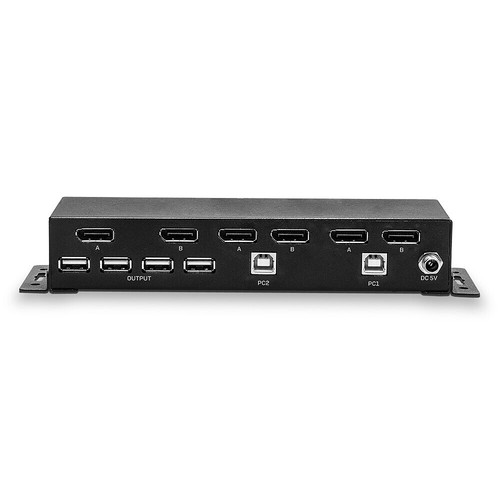 Lindy 2 Port Dual Head DisplayPort 1.2 KVM Switch - Picture 5 of 5