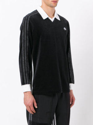 NWT adidas Originals by Alexander Wang Velour Logo Polo Long NWT adidas Originals by Alexander Wang Velour Logo Polo Long